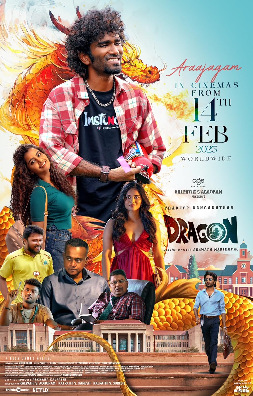 Dragon (2025) (Hindi + Tamil) Daul Audio UnCut South Movie HD ESub